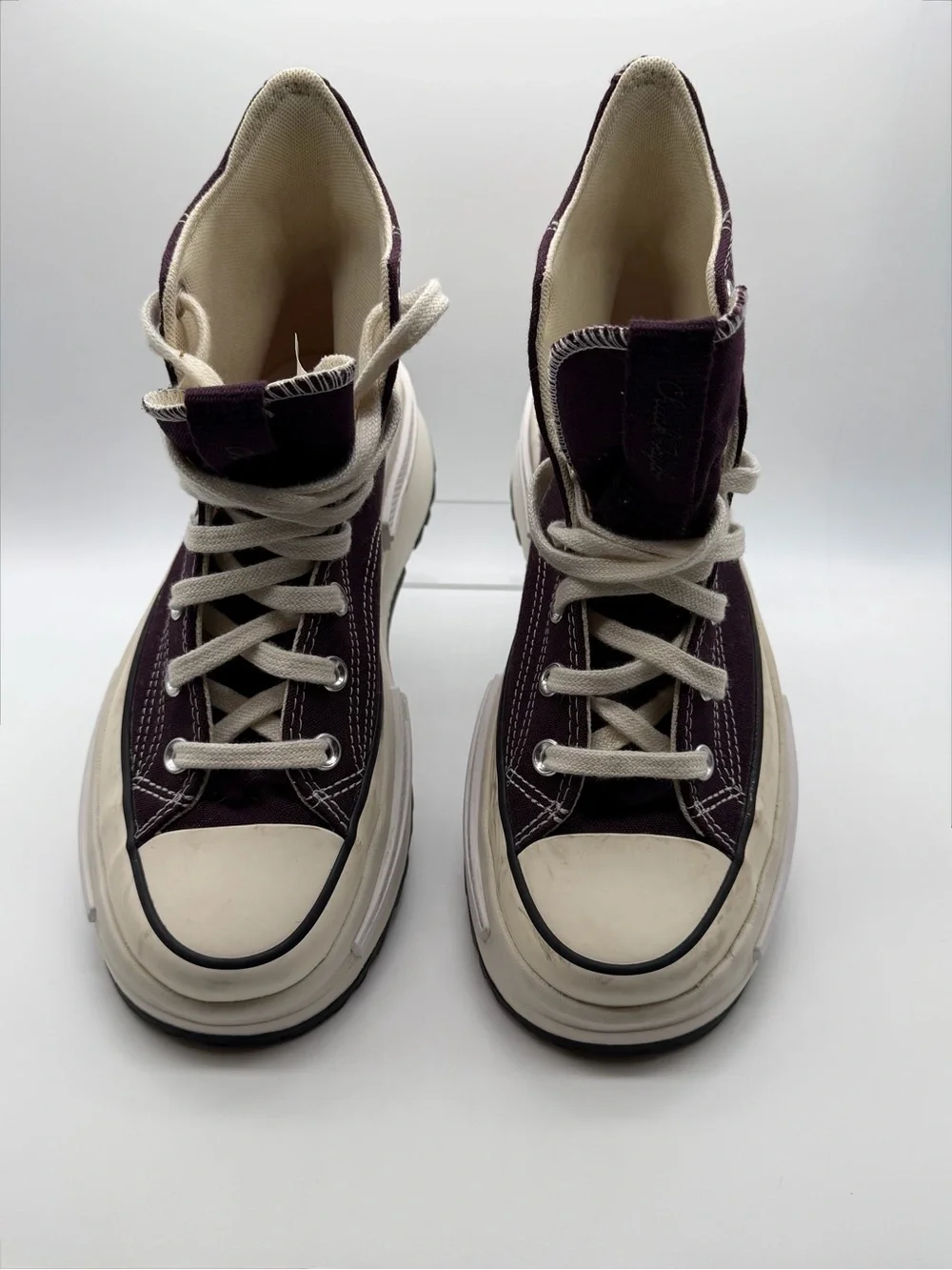 Converse Runstar Legacy CX Hi Black Cherry‎ White Egret Platform A01363C Scuffed - Picture 6 of 10